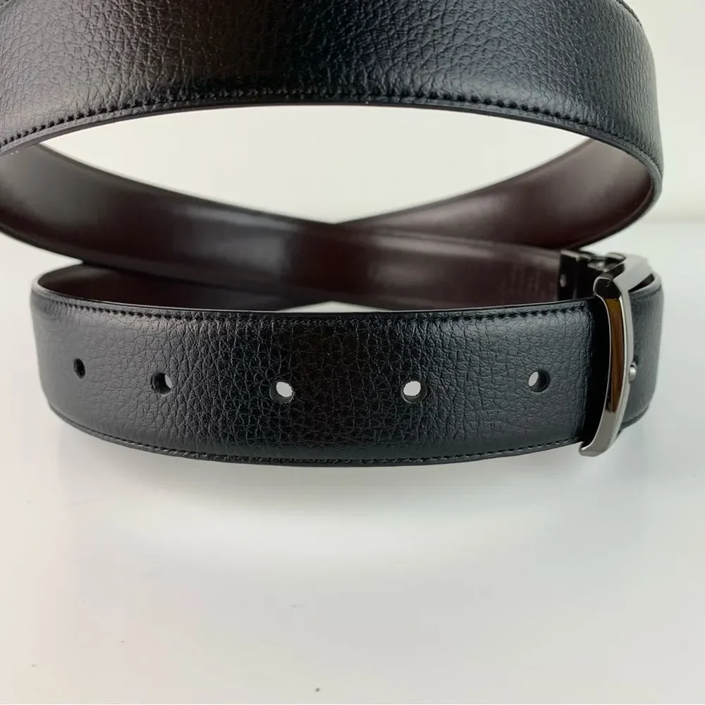 Perry Ellis Men’s Bonded Leather reversible belt size 36 brown black